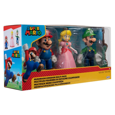Set 3 Figuras 10 Cm Mushroom Kingdom Super Mario De Nintendo