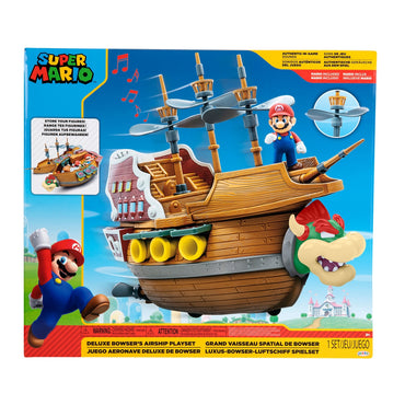 Playset Bowser Airship De Lujo Super Mario De Nintendo