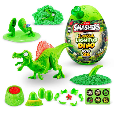 Mega Huevo Smashers Jurassic Con Luces - Verde