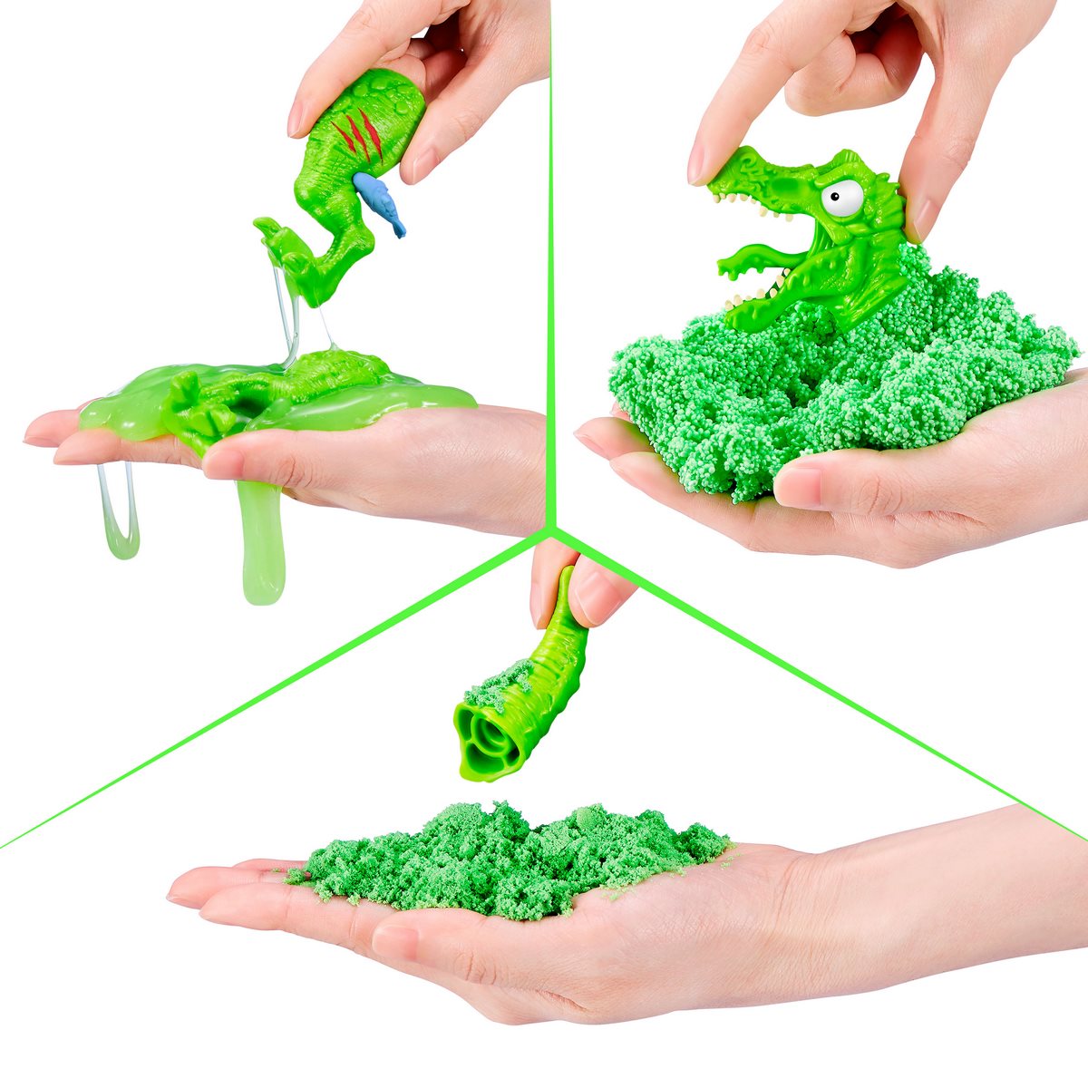 Mega Huevo Smashers Jurassic Con Luces - Verde