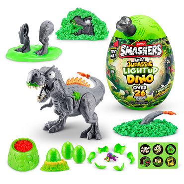 Mega Huevo Smashers Jurassic Con Luces - Negro