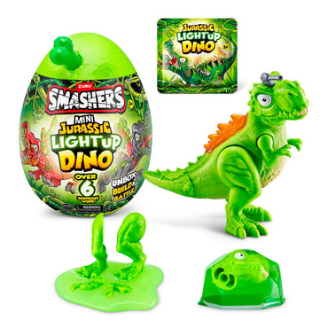 Mini Huevo Smashers Jurassic Con Luces - Verde