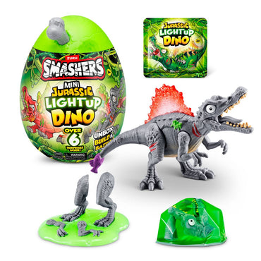 Mini Huevo Smashers Jurassic Con Luces - Gris
