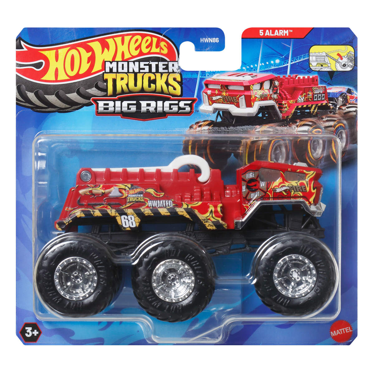 Hot Wheels Camiones Remolque Sorpresa Escala 1:64 - Hw 5 Alarm