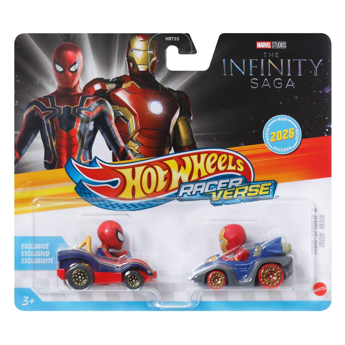 Hot Wheels Paquete Sorpresa De Dos Autos De Carrera - Iron Spider - Iron Man