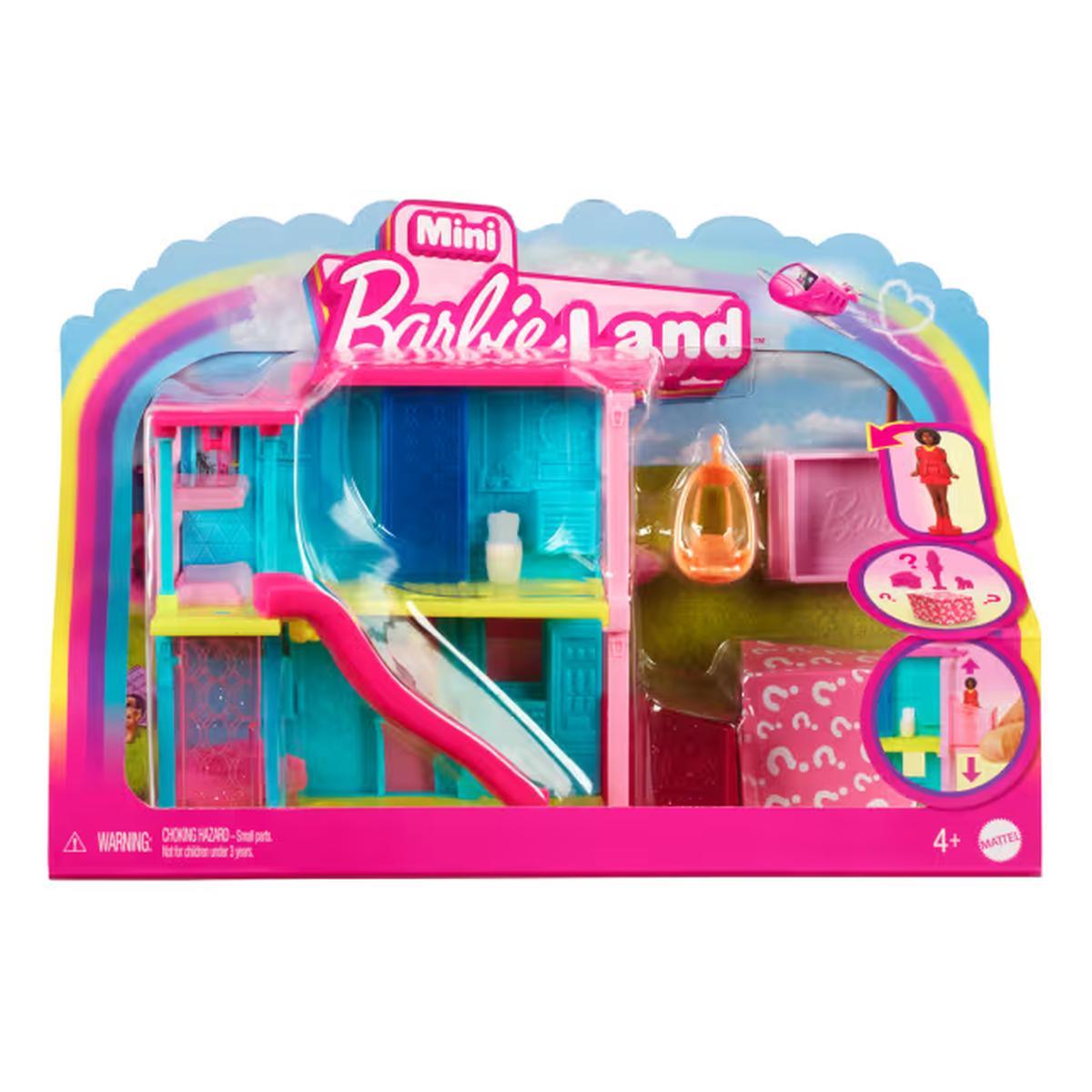 Barbie Mini Barbieland Casa De Muñecas Sorpresa - Azul Y Amarilla