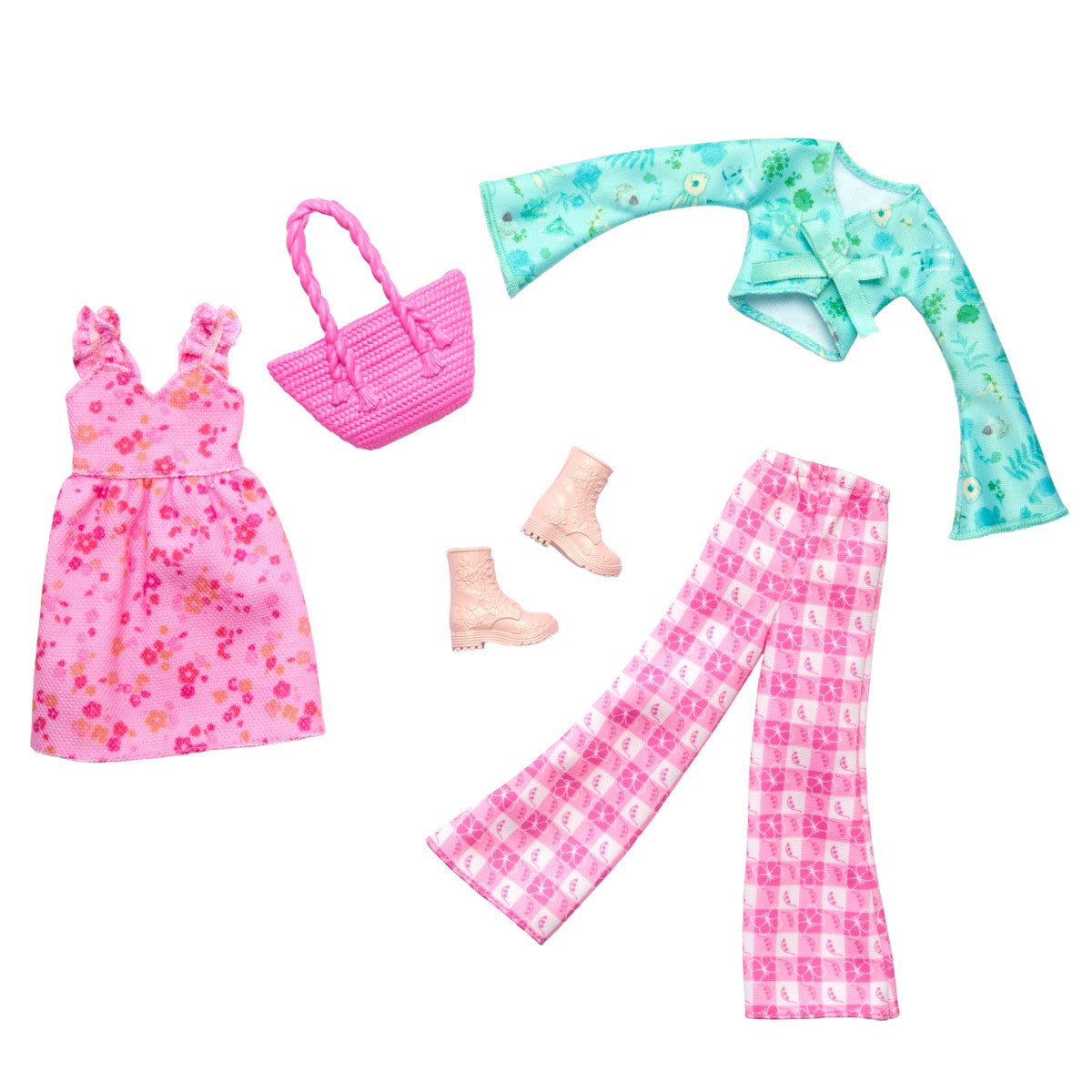 Barbie Accesorios Para Muñeca Paquete De 2 Looks - Conjunto Con Bolsa De Playa