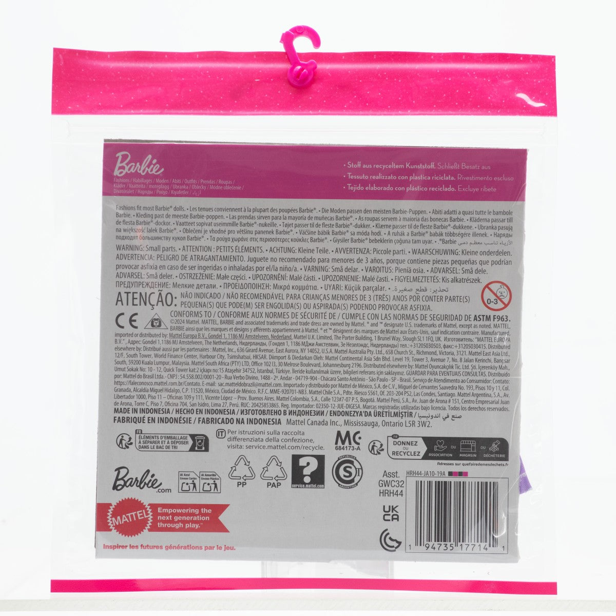 Barbie Accesorios Para Muñeca Paquete De 2 Looks - Conjunto Con Collar De Coral