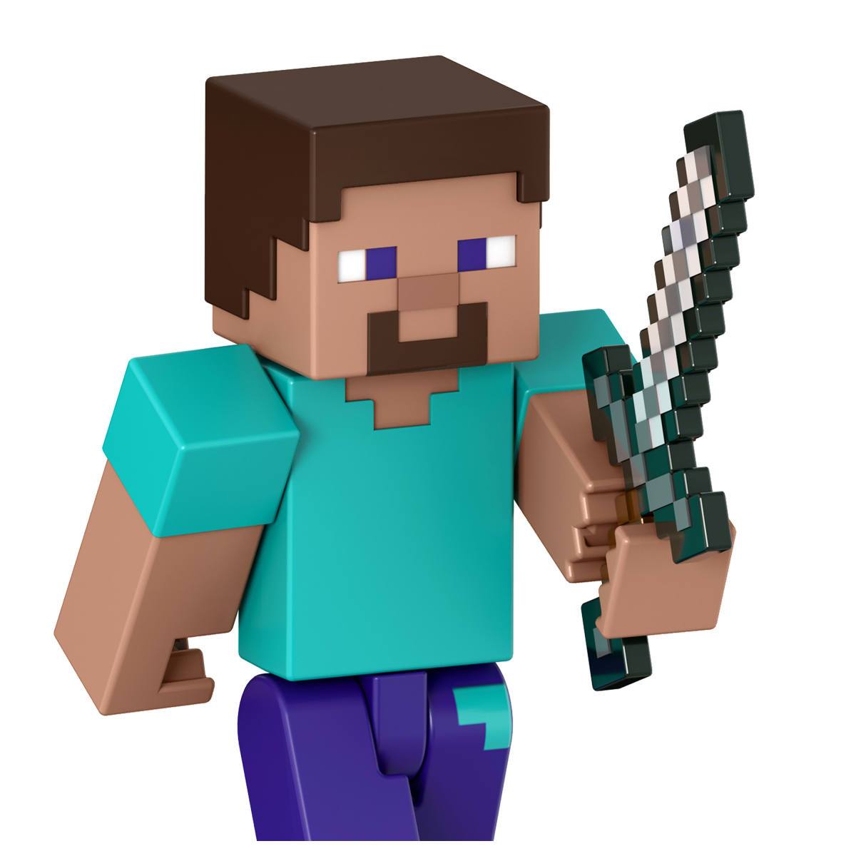 Minecraft Core Figura De 8Cm Con Crafting - Steve
