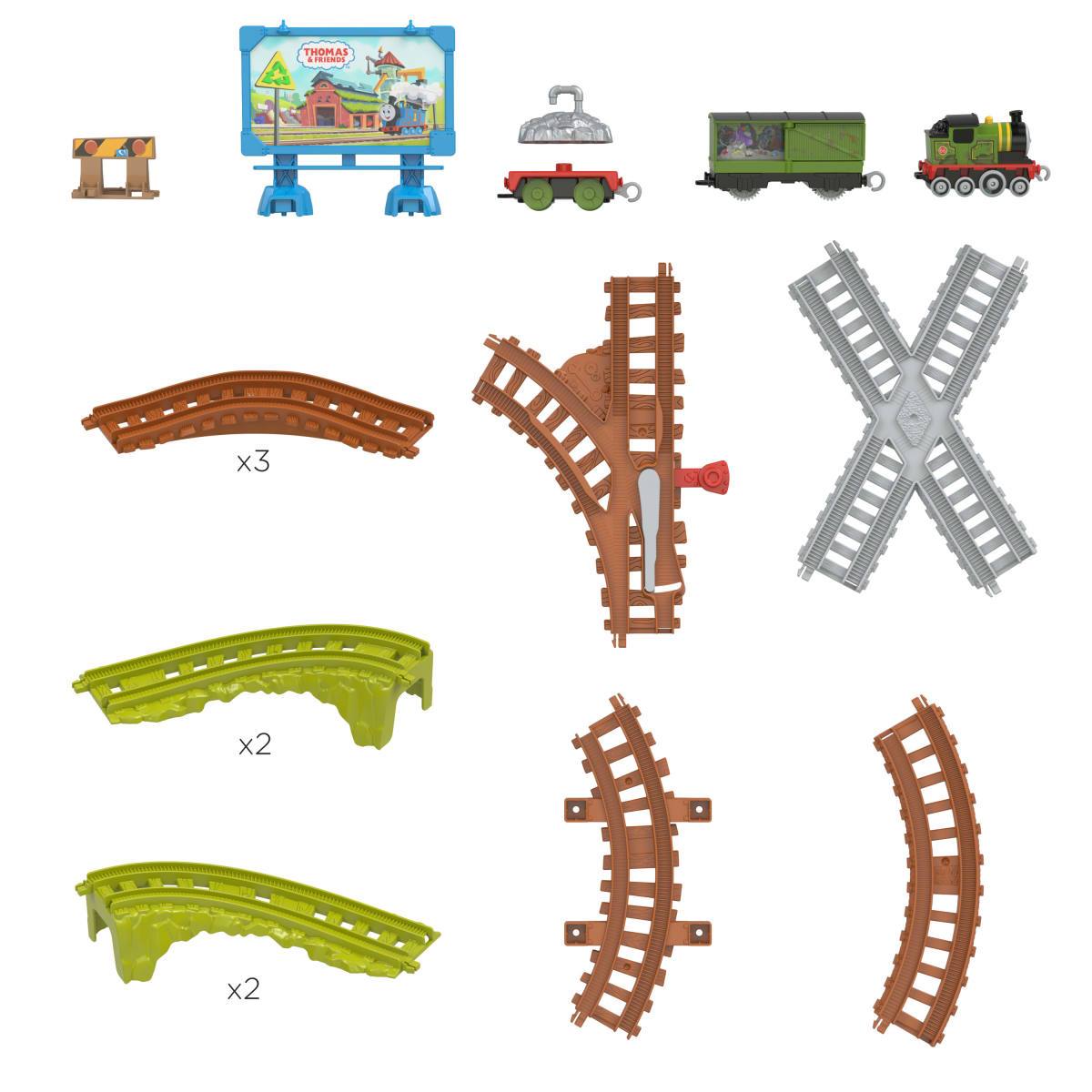 Thomas & Friends Surtido De Set De Pistas Grandes Amigos - Carrera De Reciclaje De Whiff