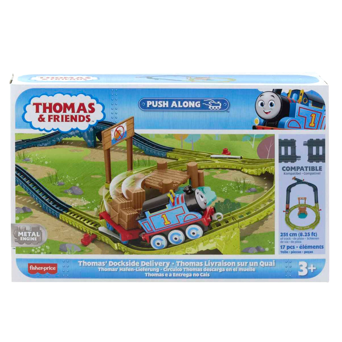 Thomas & Friends Surtido De Set De Pistas Grandes Amigos - Circuito Thomas Descarga En El Muelle