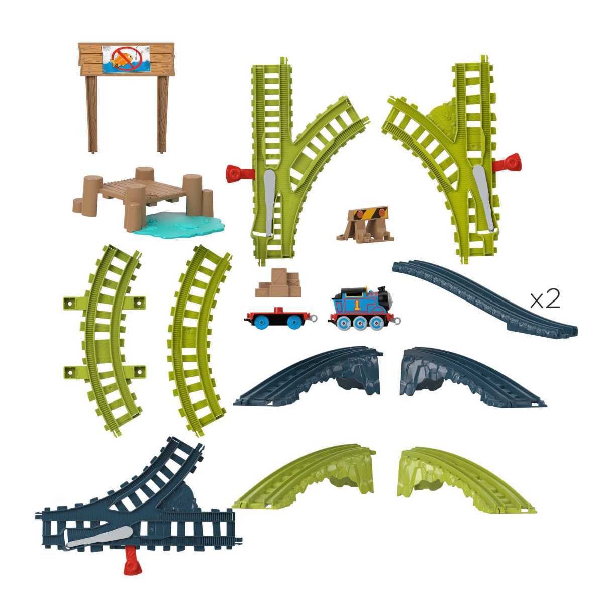Thomas & Friends Surtido De Set De Pistas Grandes Amigos - Circuito Thomas Descarga En El Muelle
