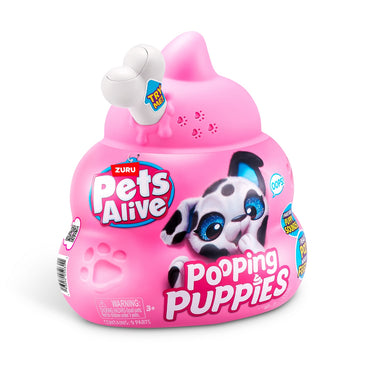 Mascota Real Pooping Puppies Pets Alive - Hueso Blanco