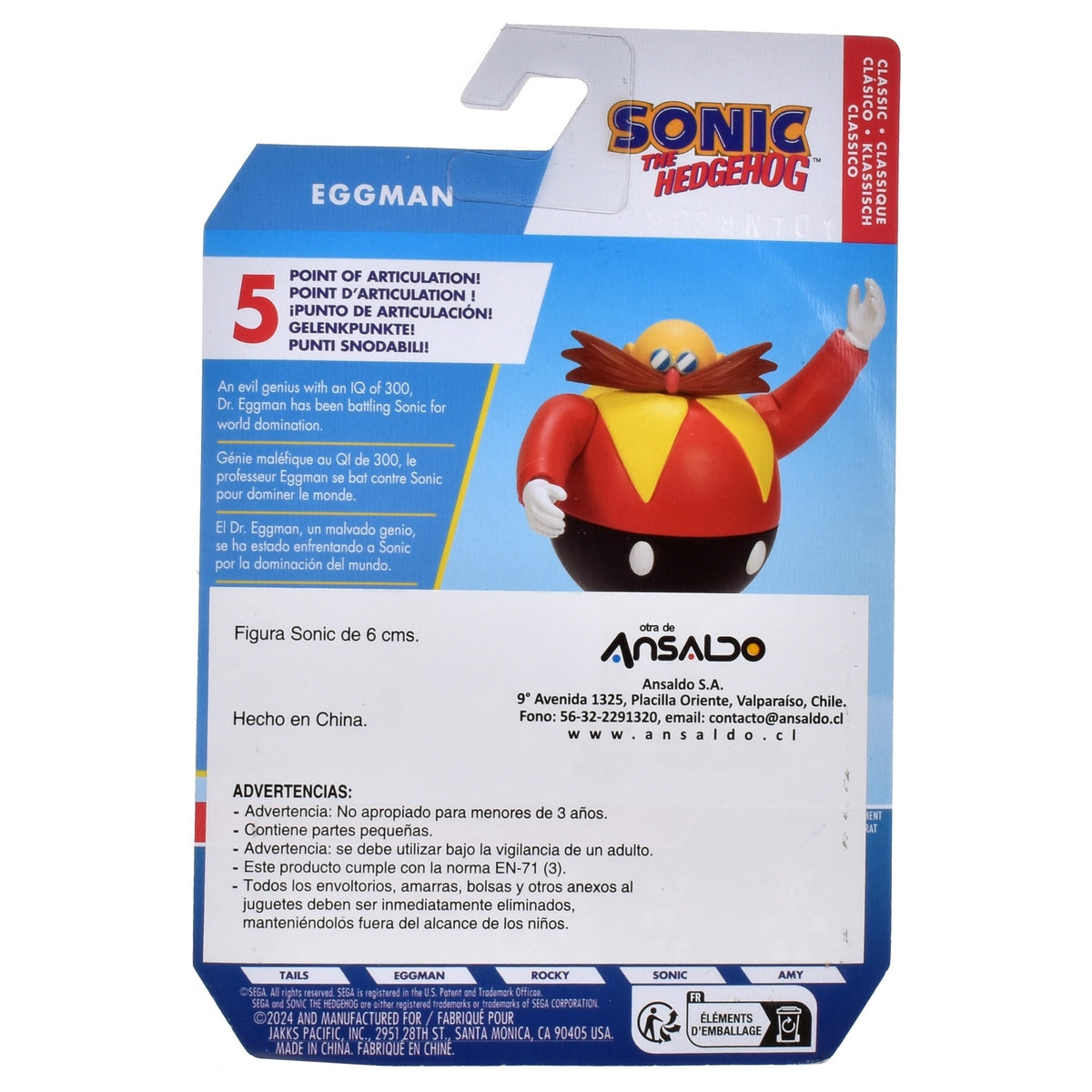 Figura Sonic 5 Cm - Eggman