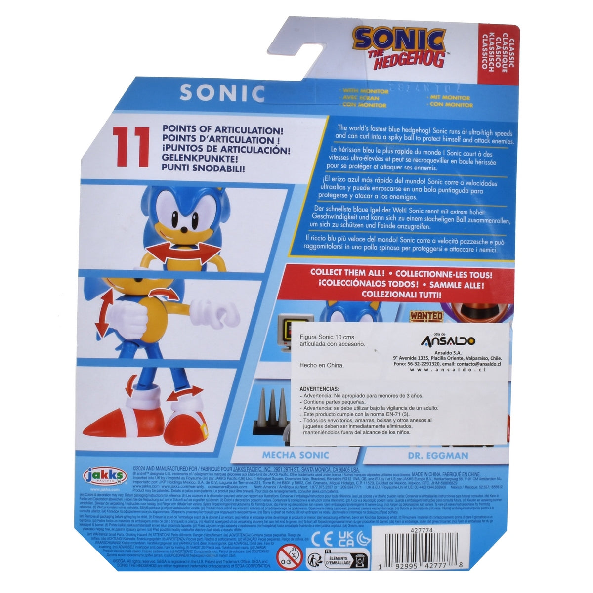 Figura Sonic 10 Cm. Con Accesorio - Sonic