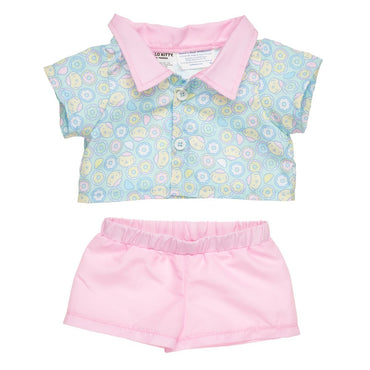 Set Short Polera Pompompurin Donut Pastel Sanrio Build-A-Bear