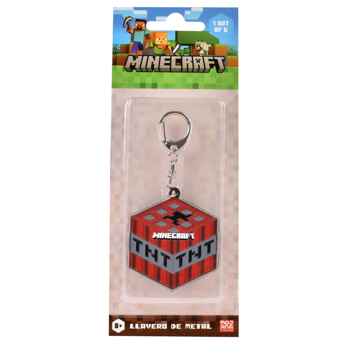 Figura Llavero Metalico Minecraft - Tnt
