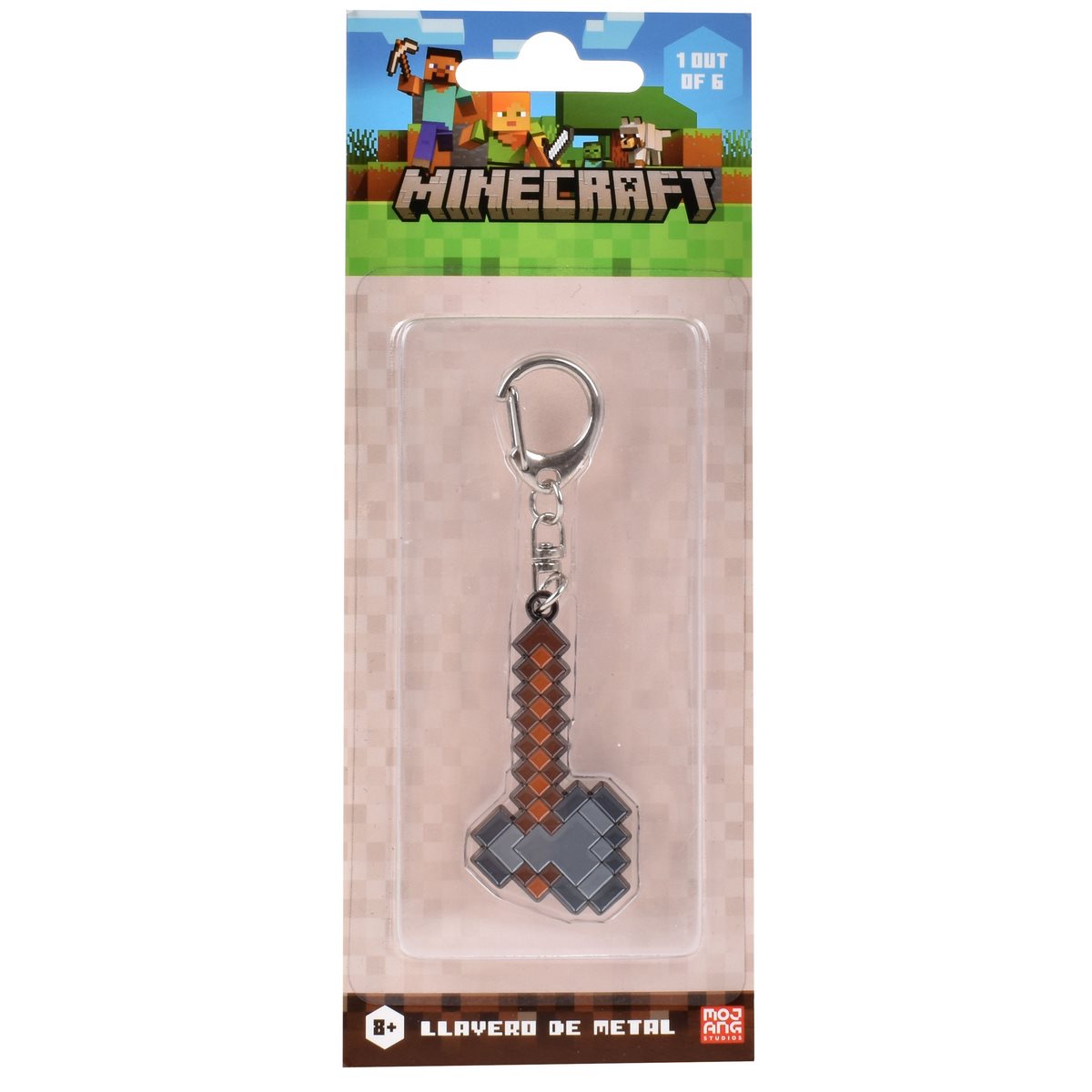 Figura Llavero Metalico Minecraft - Hacha