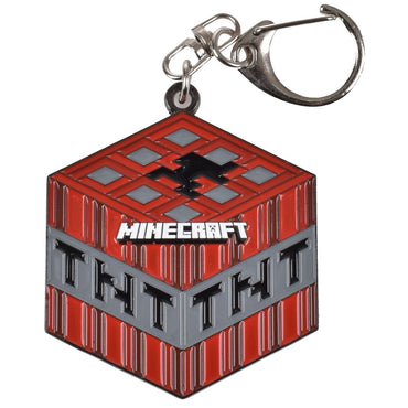 Pack De 3 Figuras Llavero Metalico Minecraft - Tnt