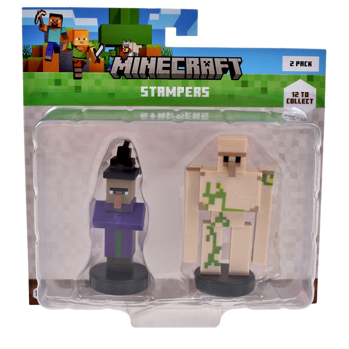 Pack De 2 Figuras Timbre Minecraft - Bruja