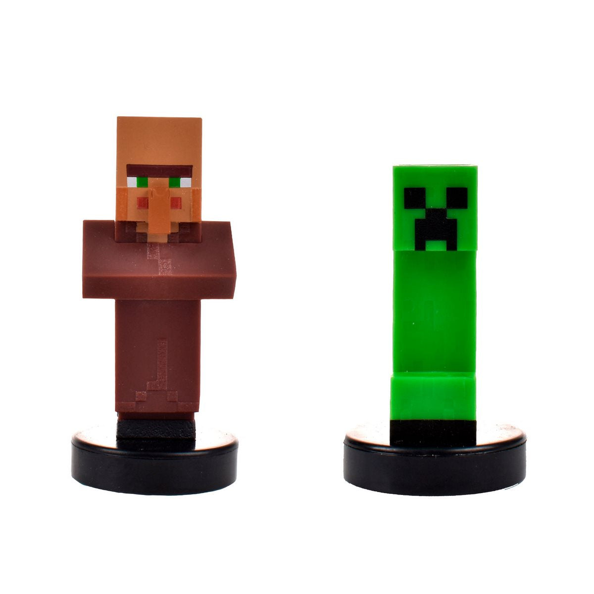 Pack De 2 Figuras Timbre Minecraft - Aldeano