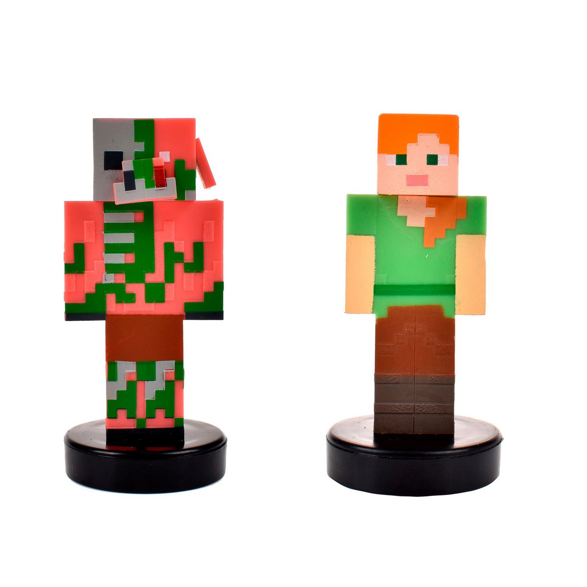 Pack De 2 Figuras Timbre Minecraft - Alex