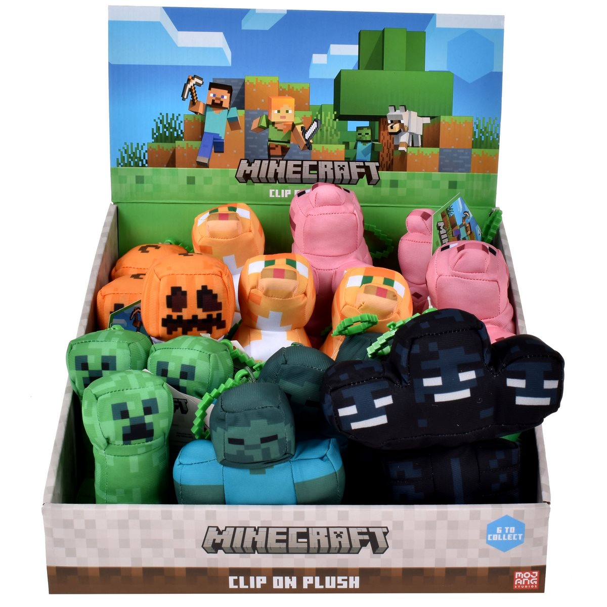 Peluche Con Clip Minecraft - Gato Atigrado