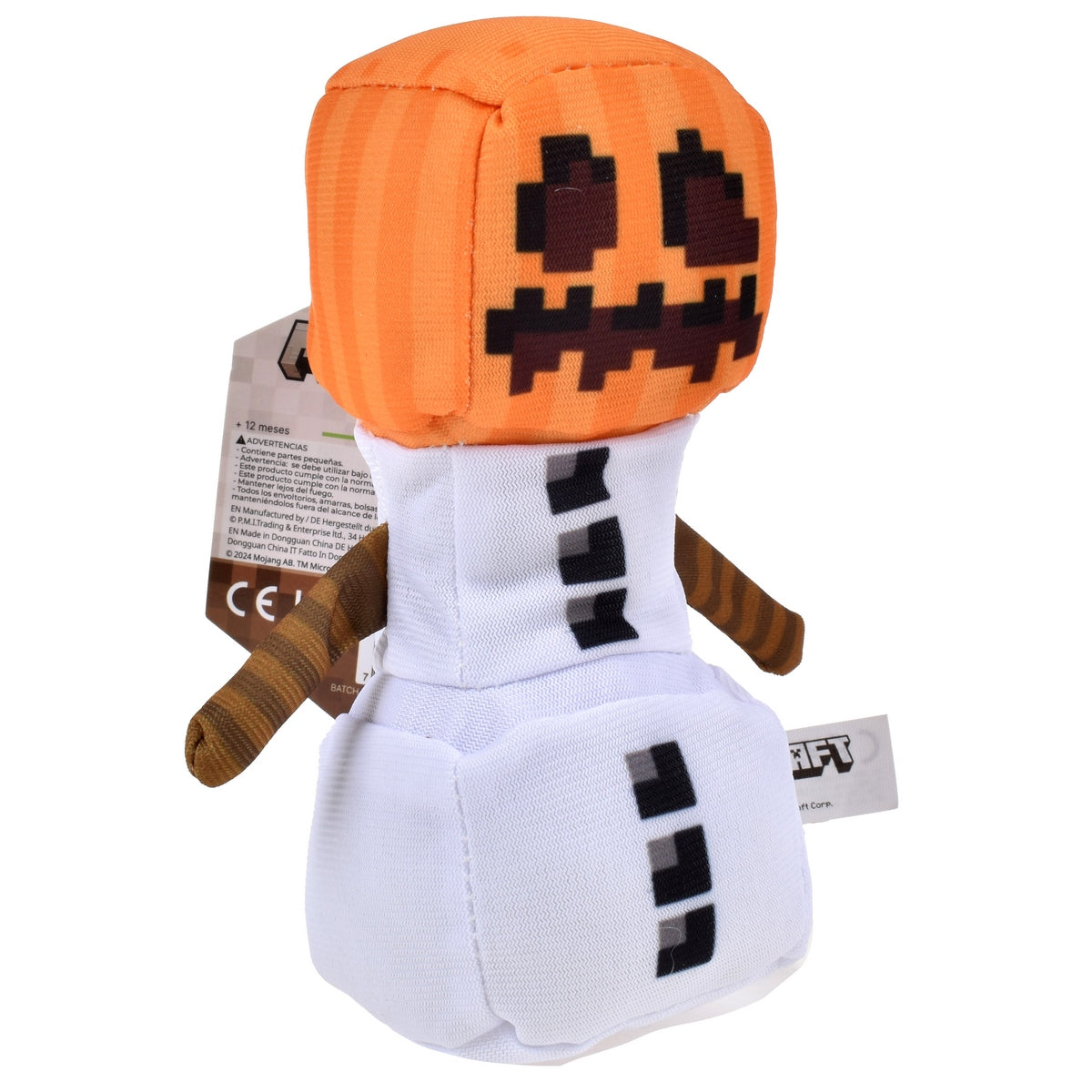 Peluche Con Clip Minecraft - Golem De Nieve