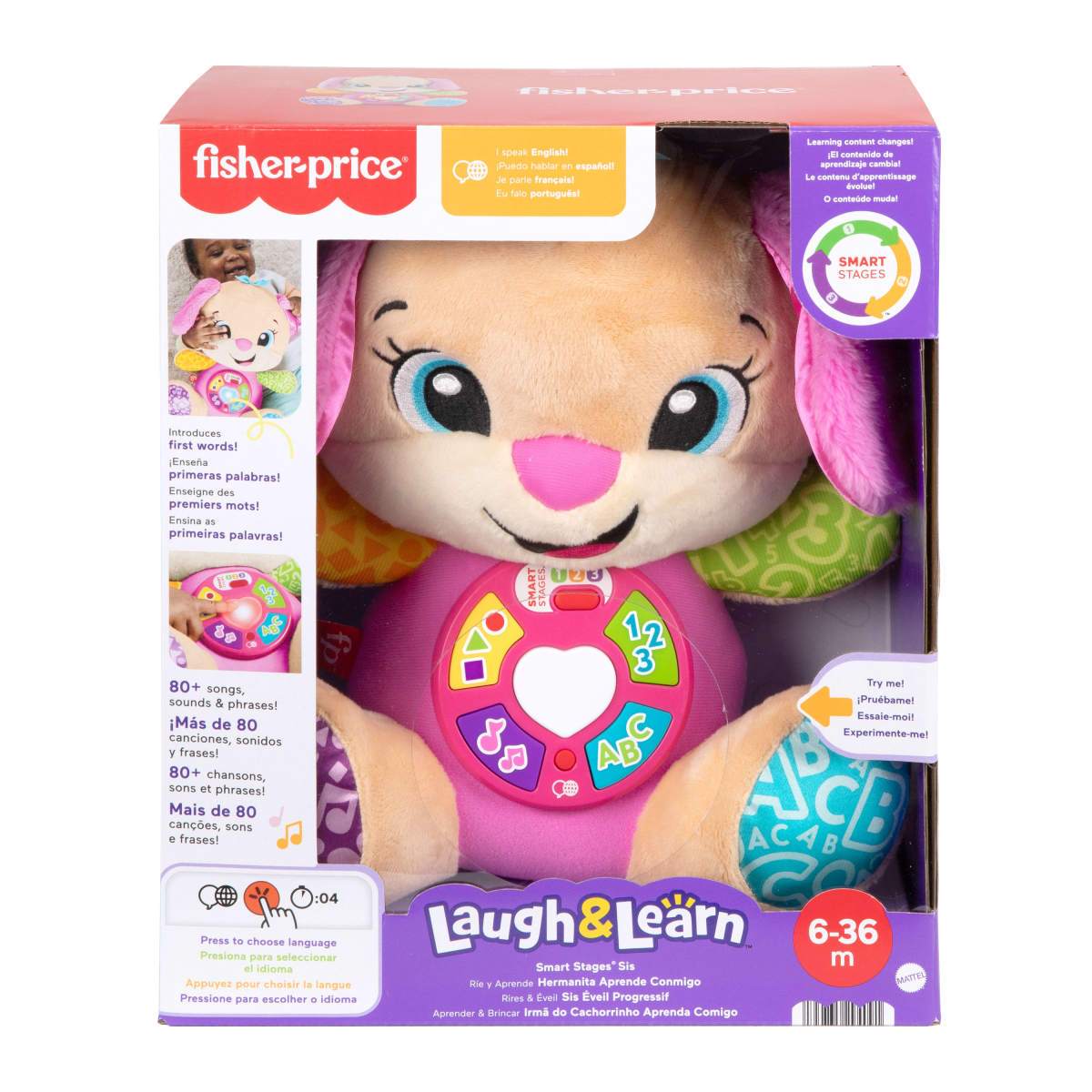 Fisher Price Ríe Y Aprende Perrito Aprende Conmigo