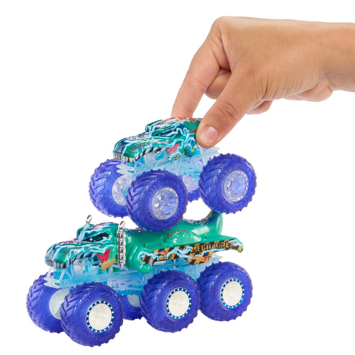 Hot Wheels Monster Trucks Power Smashers Truck + Big Rig Multipack