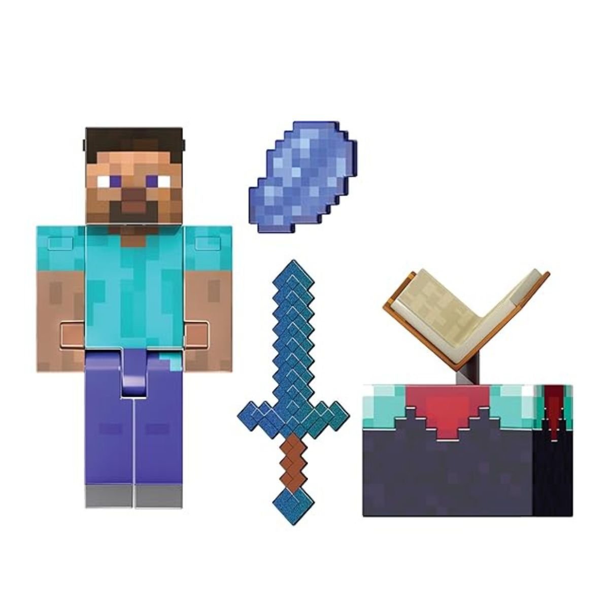 Minecraft Diamond Figura De Accion Coleccionable - Steve