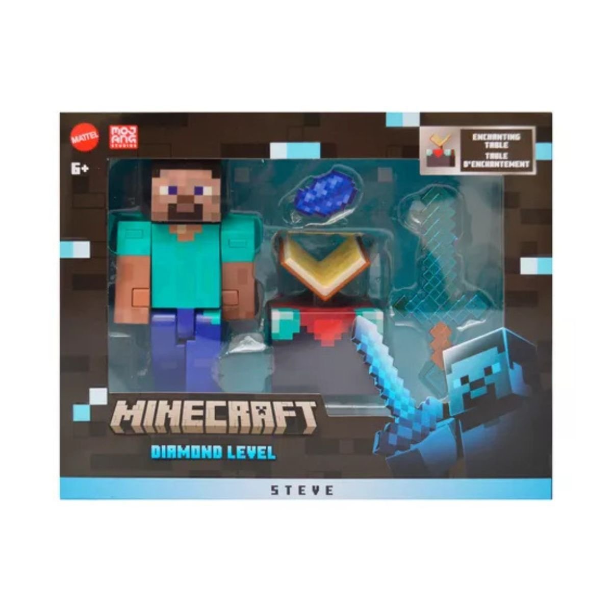 Minecraft Diamond Figura De Accion Coleccionable - Steve