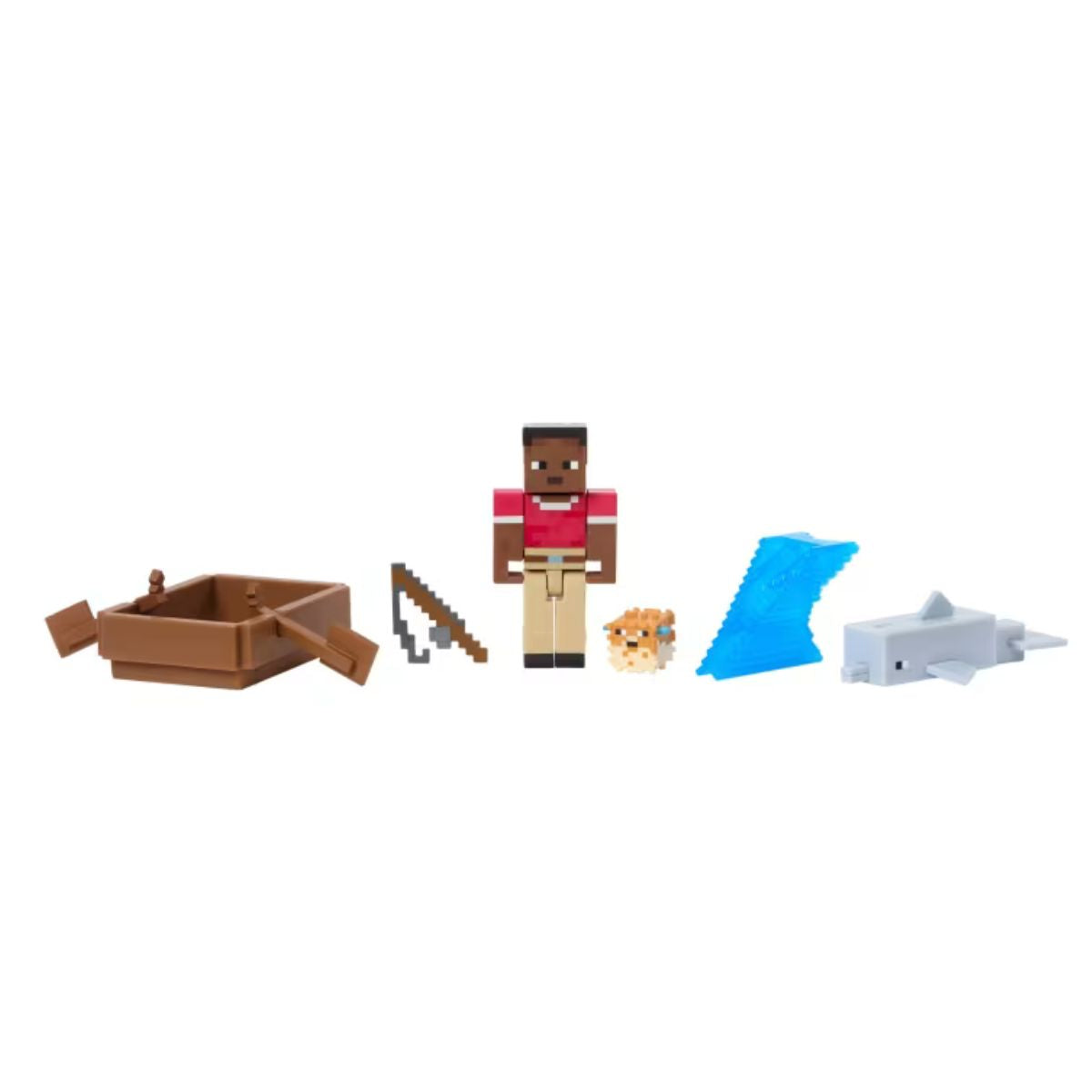 Minecraft Core Figura De 8Cm Con Crafting 2-Pack - Marinero Zuri