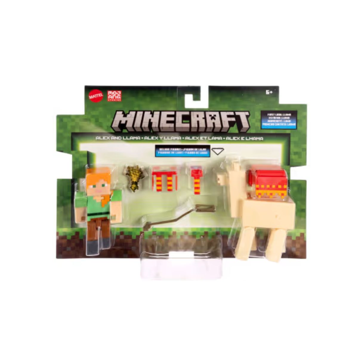 Minecraft Core Figura De 8Cm Con Crafting 2-Pack - Alex Y Llama 2