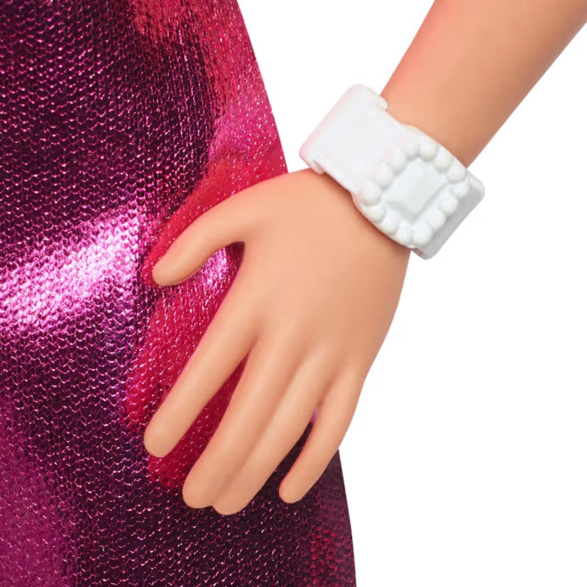 Barbie Fashionistas - Vestido Rosa Metalico