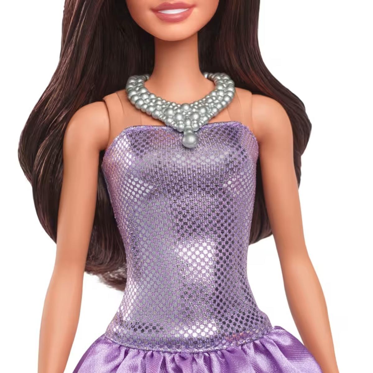 Barbie Fashionistas - Vestido Metalico Morado