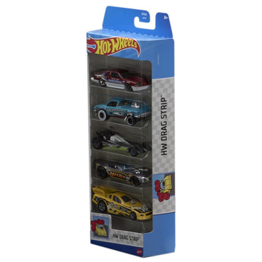 Pack 5 Autos Basicos Hotwheels - Hw Drag Strip