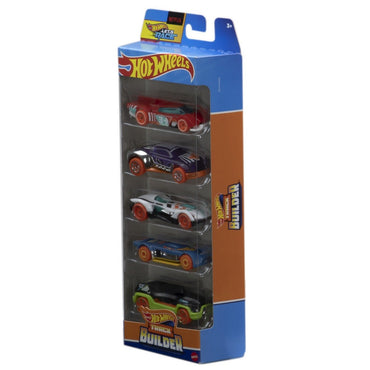 Pack 5 Autos Basicos Hotwheels - Track Builder