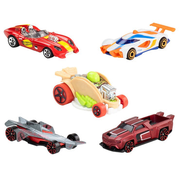 Pack 5 Autos Basicos Hotwheels - Hw Let's Race