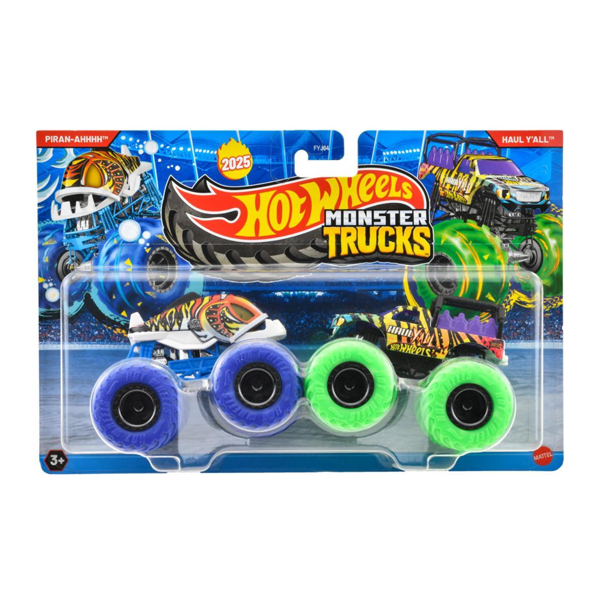 Hot Wheels Monster Trucks Escala 1:64 - Piran-Ahhhh Vs Haul Y'all