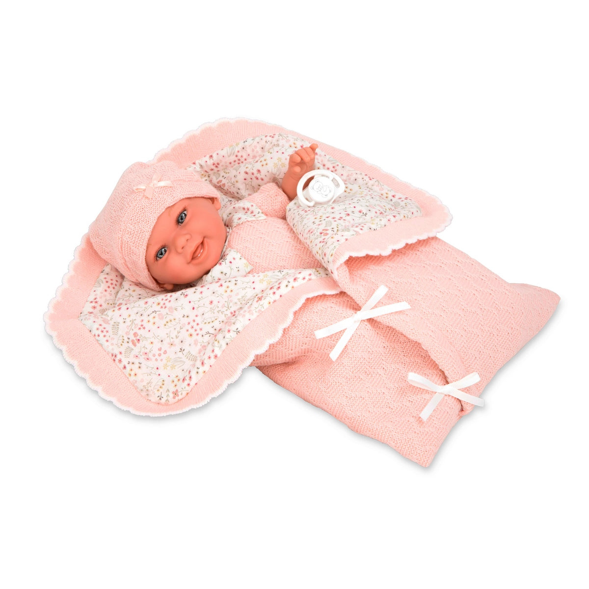 Muñeco De Peso Elegance Babyto Rosa Con Manta 35 Cm Arias