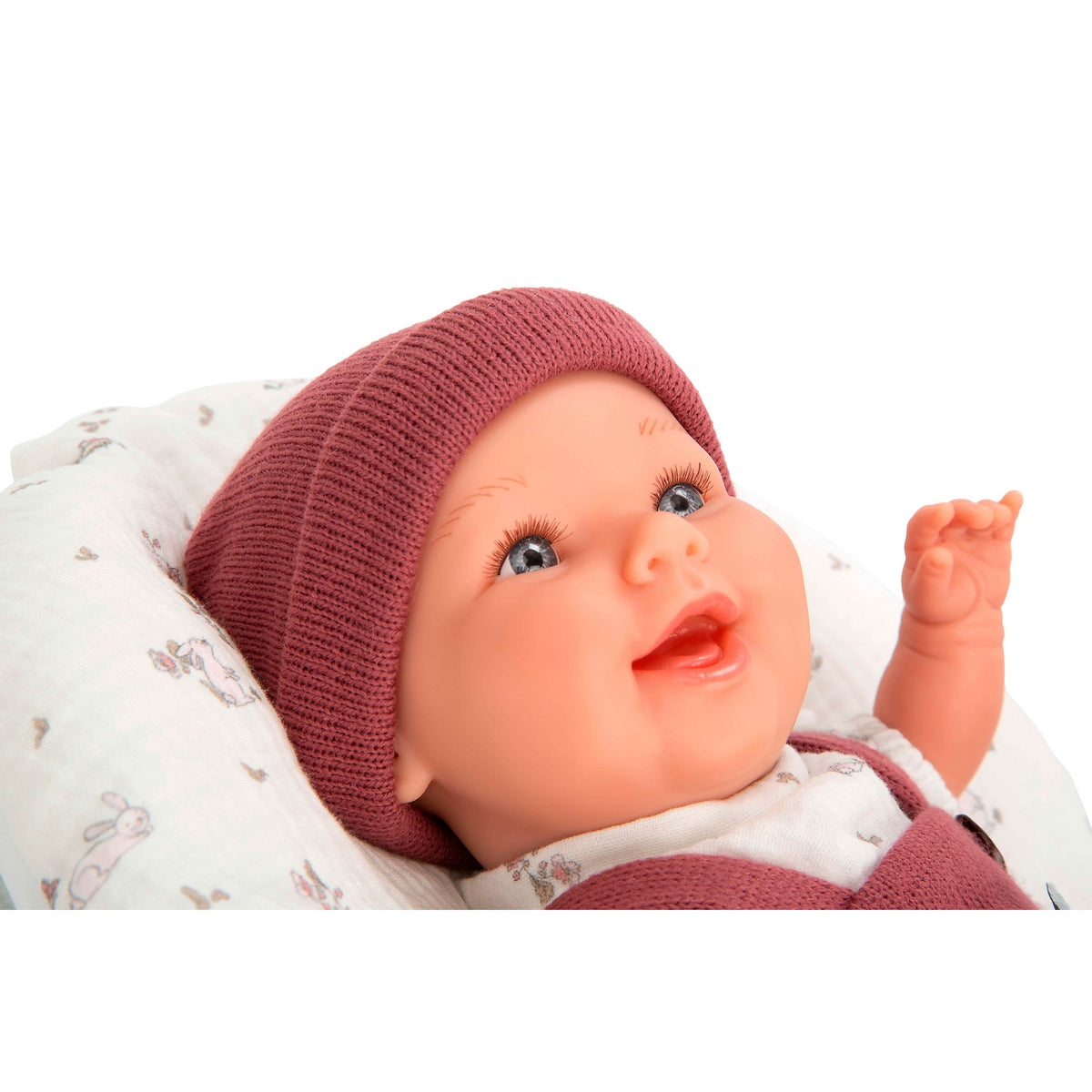 Muñeco De Peso Elegance Gadi Granate Con Cojin 35 Cms Arias