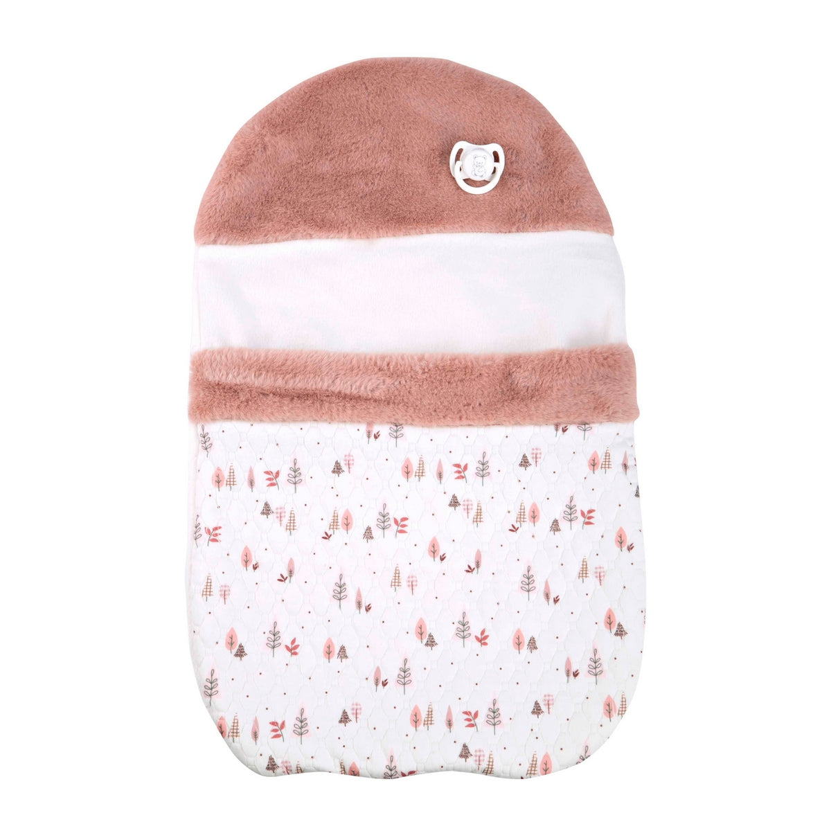Muñeco De Peso Elegance Andie Rosa C/Saco De Dormir 40 Cm Arias