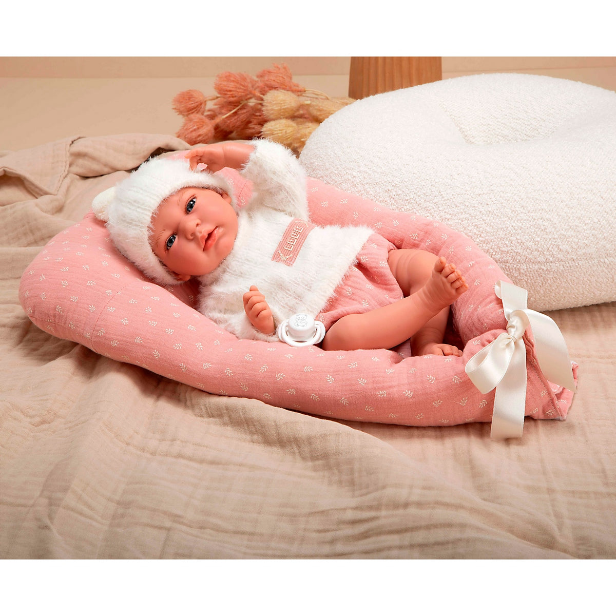 Muñeco De Peso Elegance Andie Rosa C/Cojin 40 Cm Arias