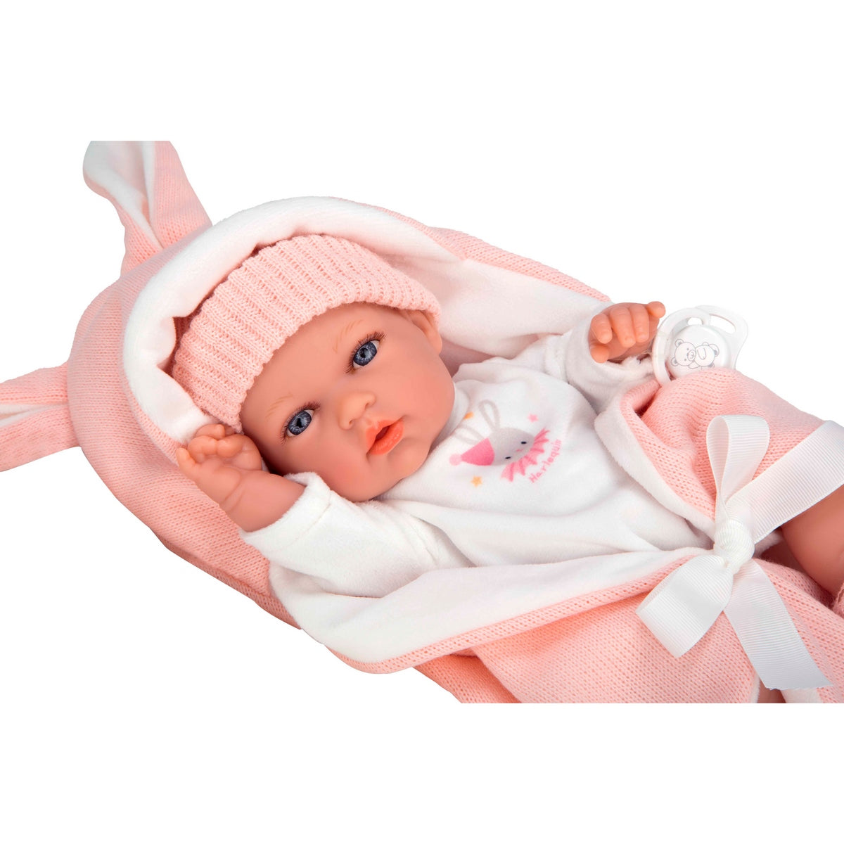 Muñeca Elegance Natal Rosa Con Saco De Dormir 30 Cm Arias