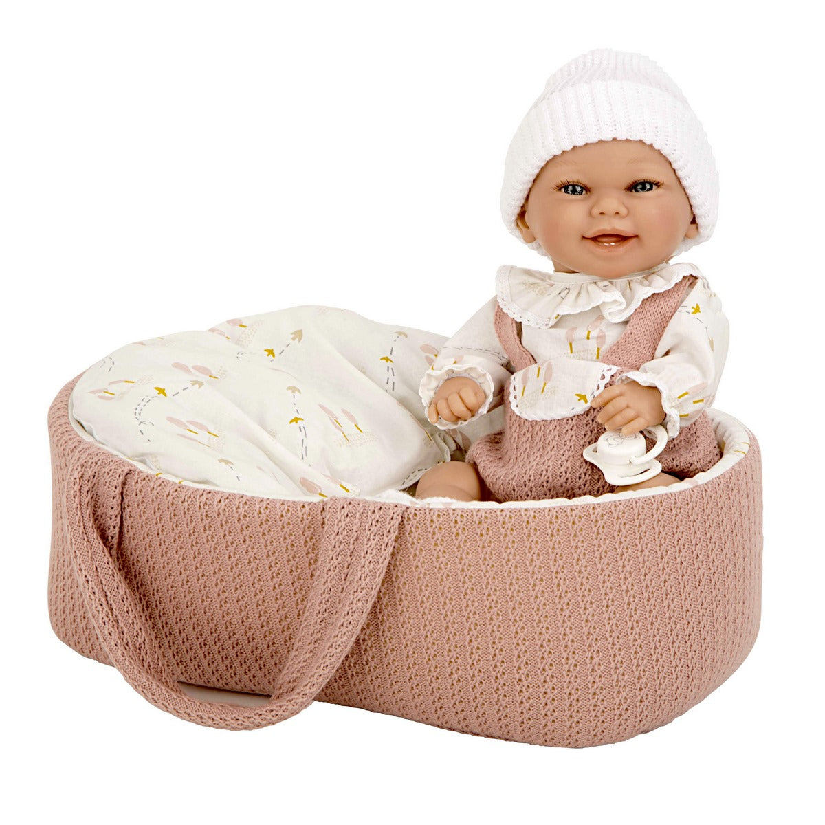 Muñeca Elegance Babyto Rosa Con Capazo 33 Cm Arias