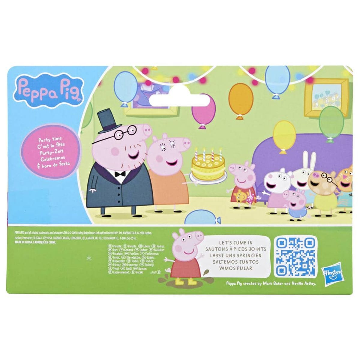 Peppa Pig Set De 4 Figuras - La Fiesta Familiar De Peppa