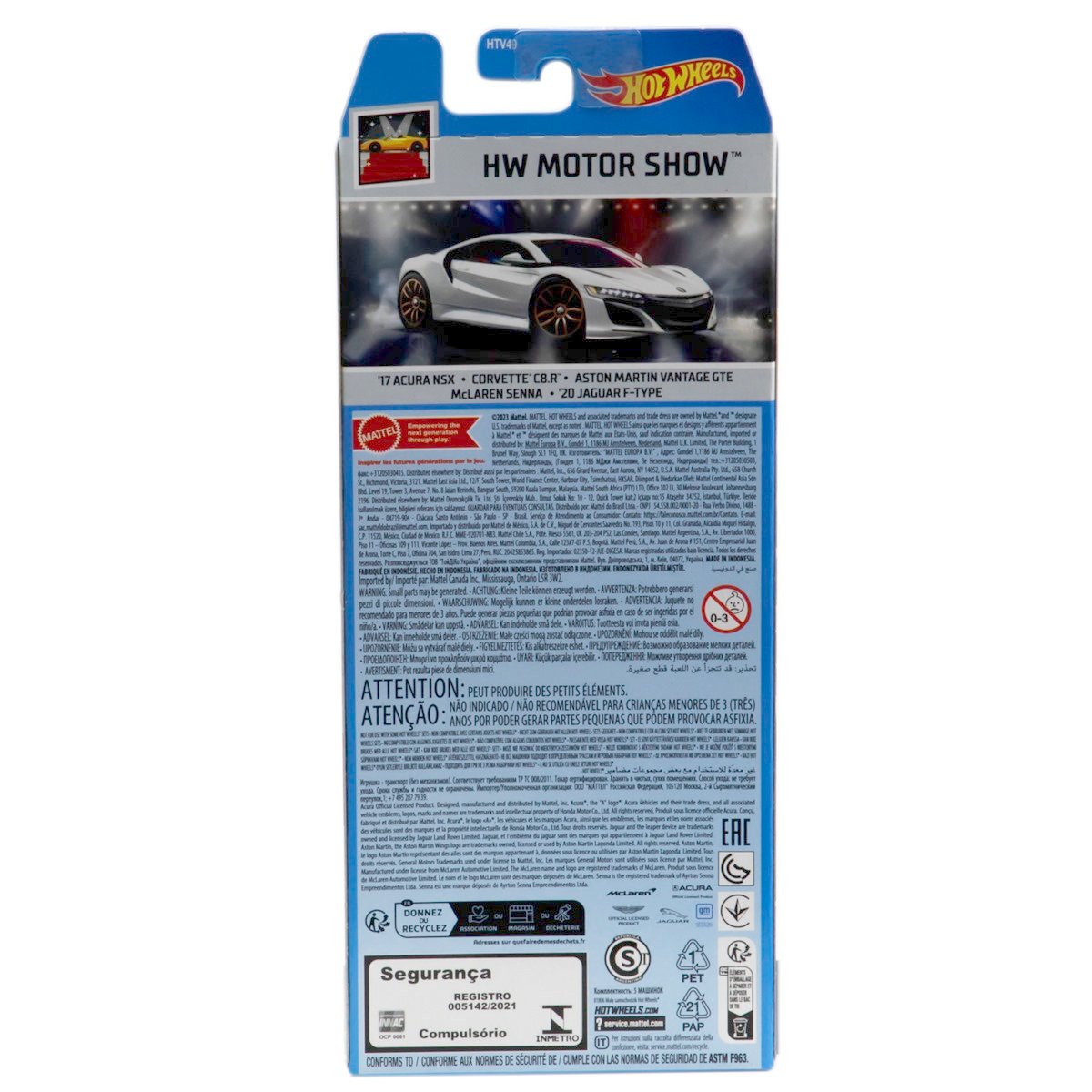 Pack 5 Autos Basicos Hotwheels - Hw Motor Show