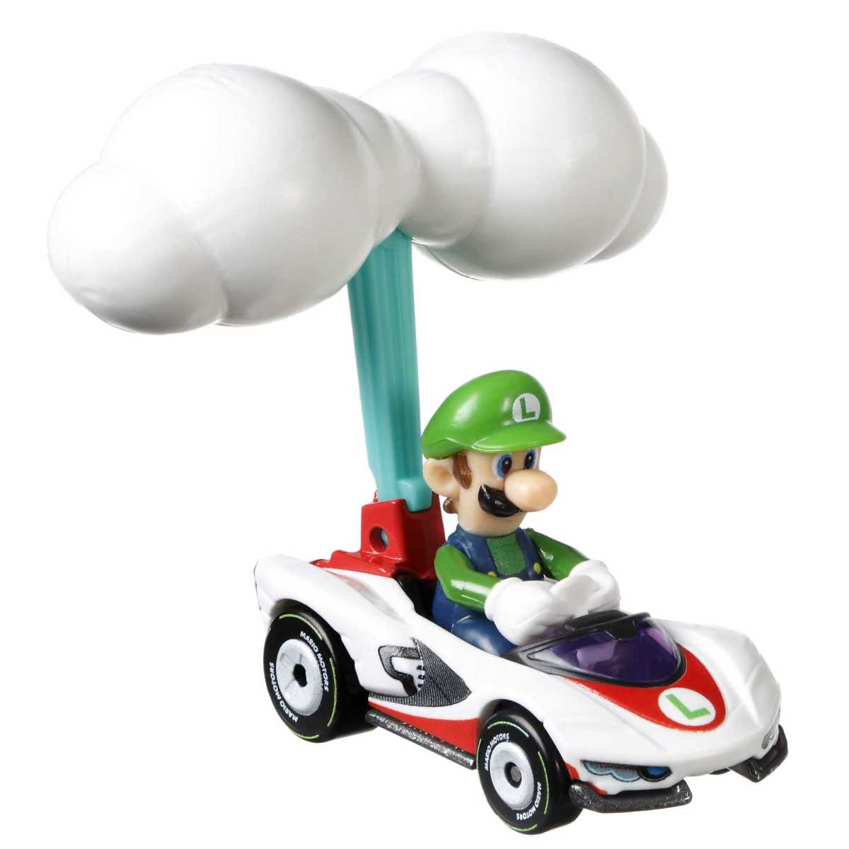 Hot Wheels Personajes Con Glider Sorpresa - Luigi