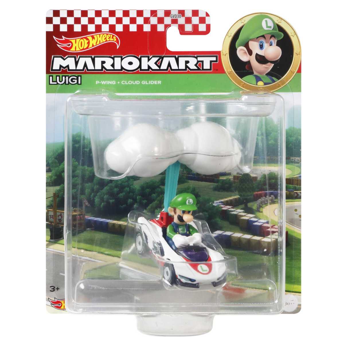 Hot Wheels Personajes Con Glider Sorpresa - Luigi